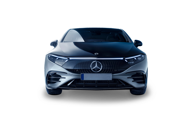 Mercedes EQS silver front