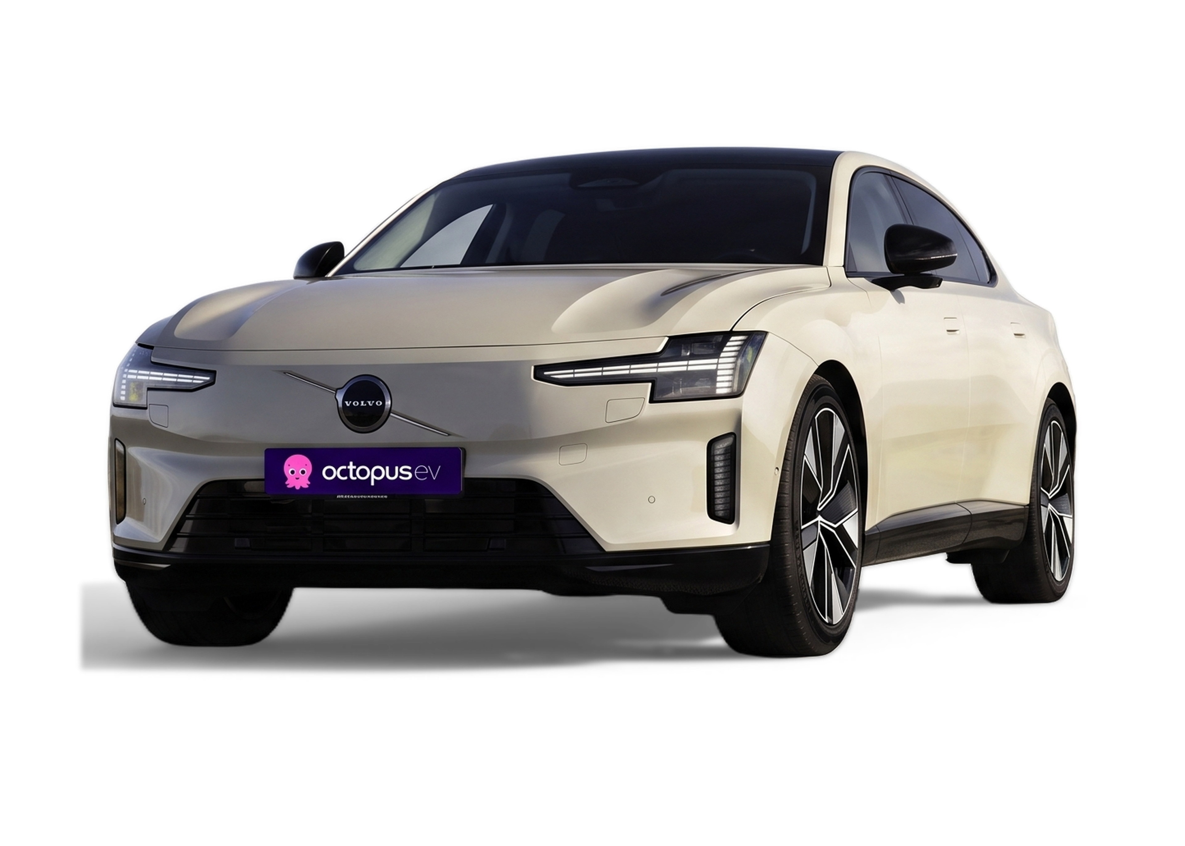 Front left view of Volvo ES90