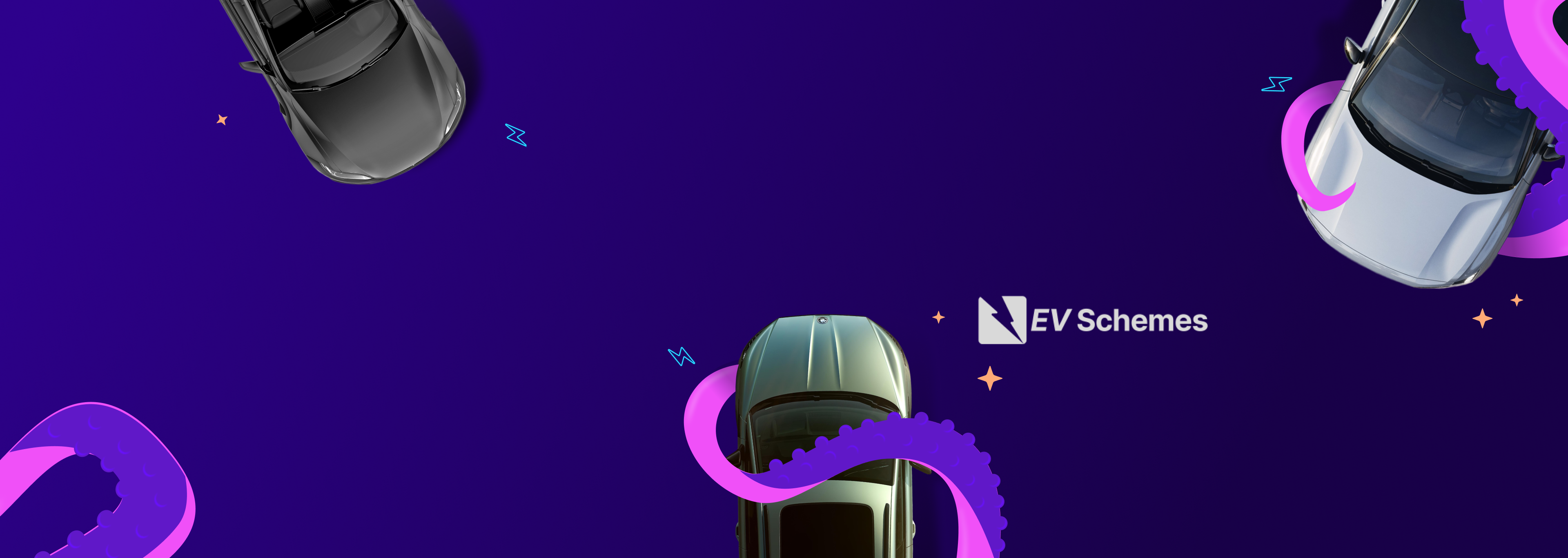 Header image showing cars, illustrations and the ev scheme logo