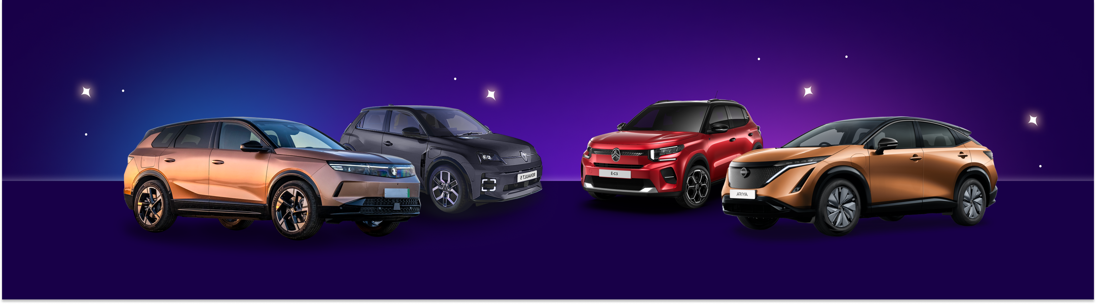 Lineup of the best EVs on the electric car grant scheme
