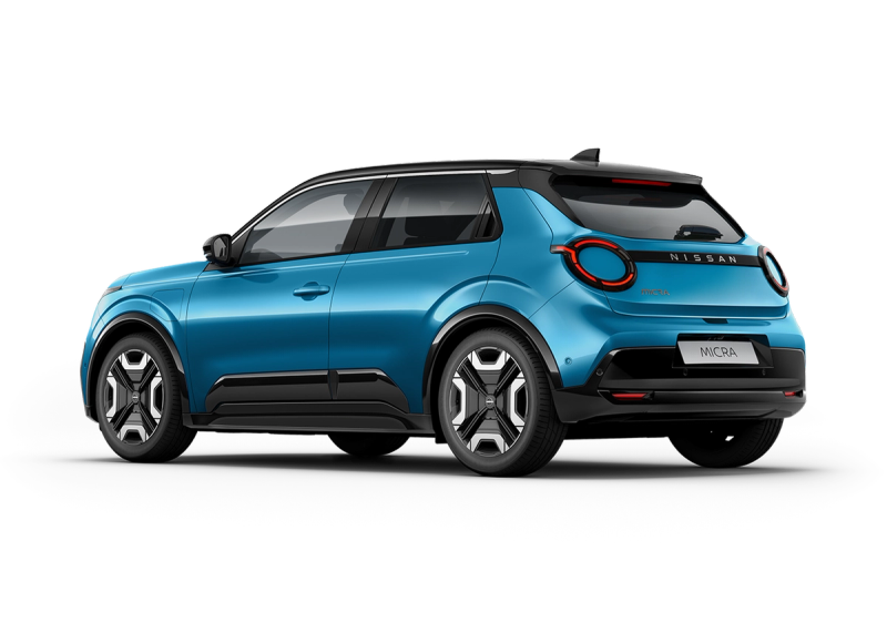 Nissan MICRA in a rear left angle