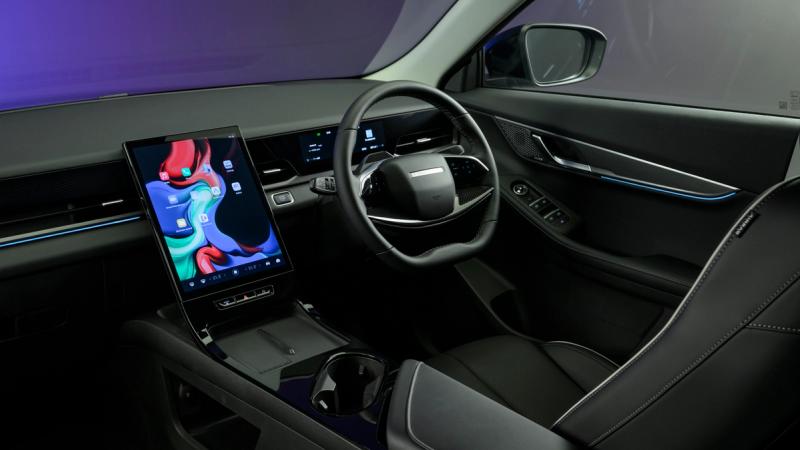 Interior shot of the Jaecoo E5