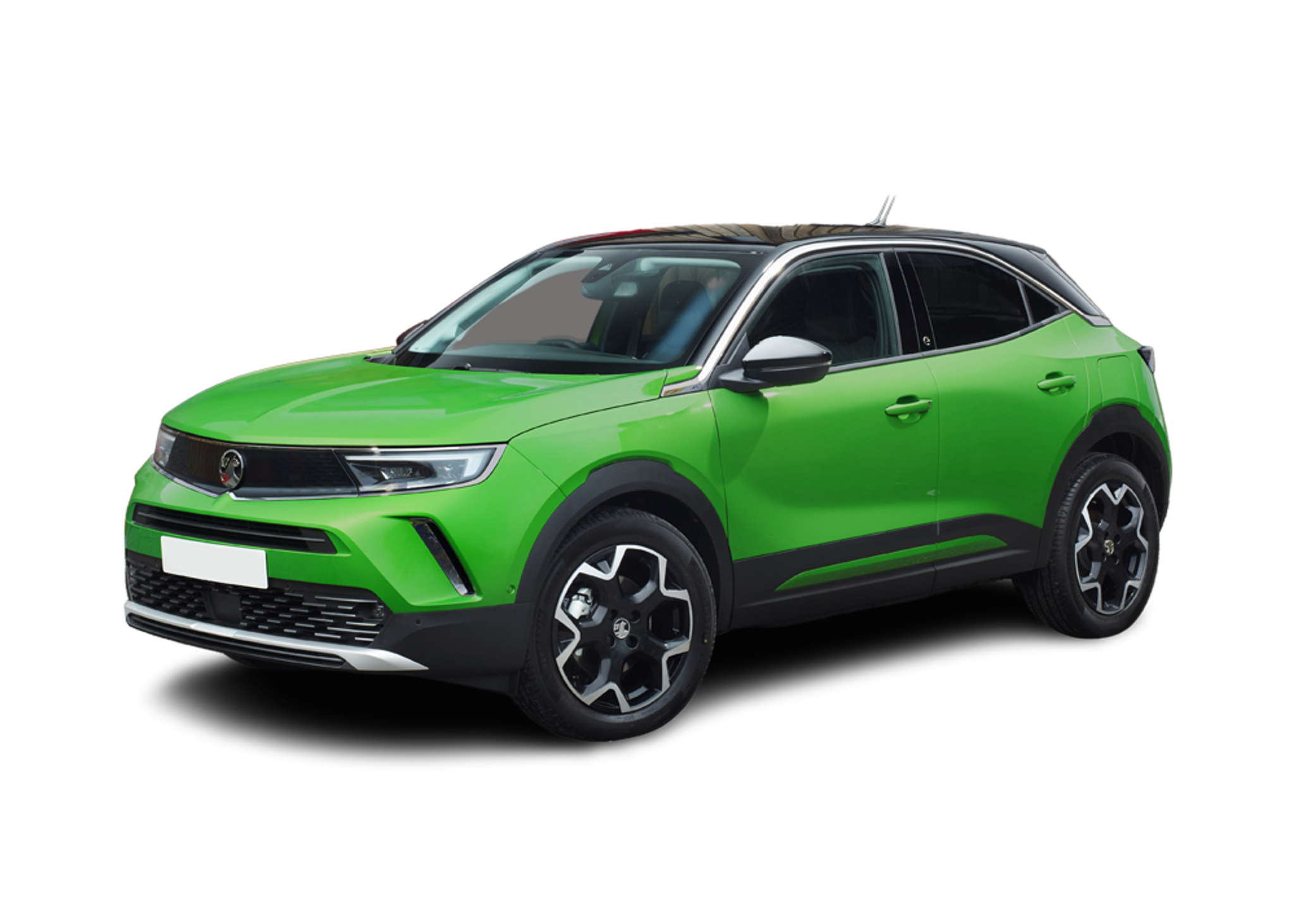 Front left view of Vauxhall Mokka-e