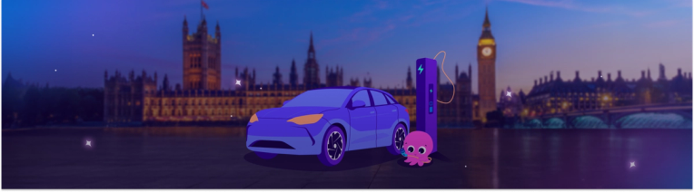 3 popular EVs in front of UK parliament 