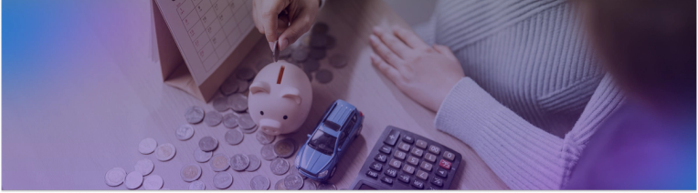 Woman calculating taxes