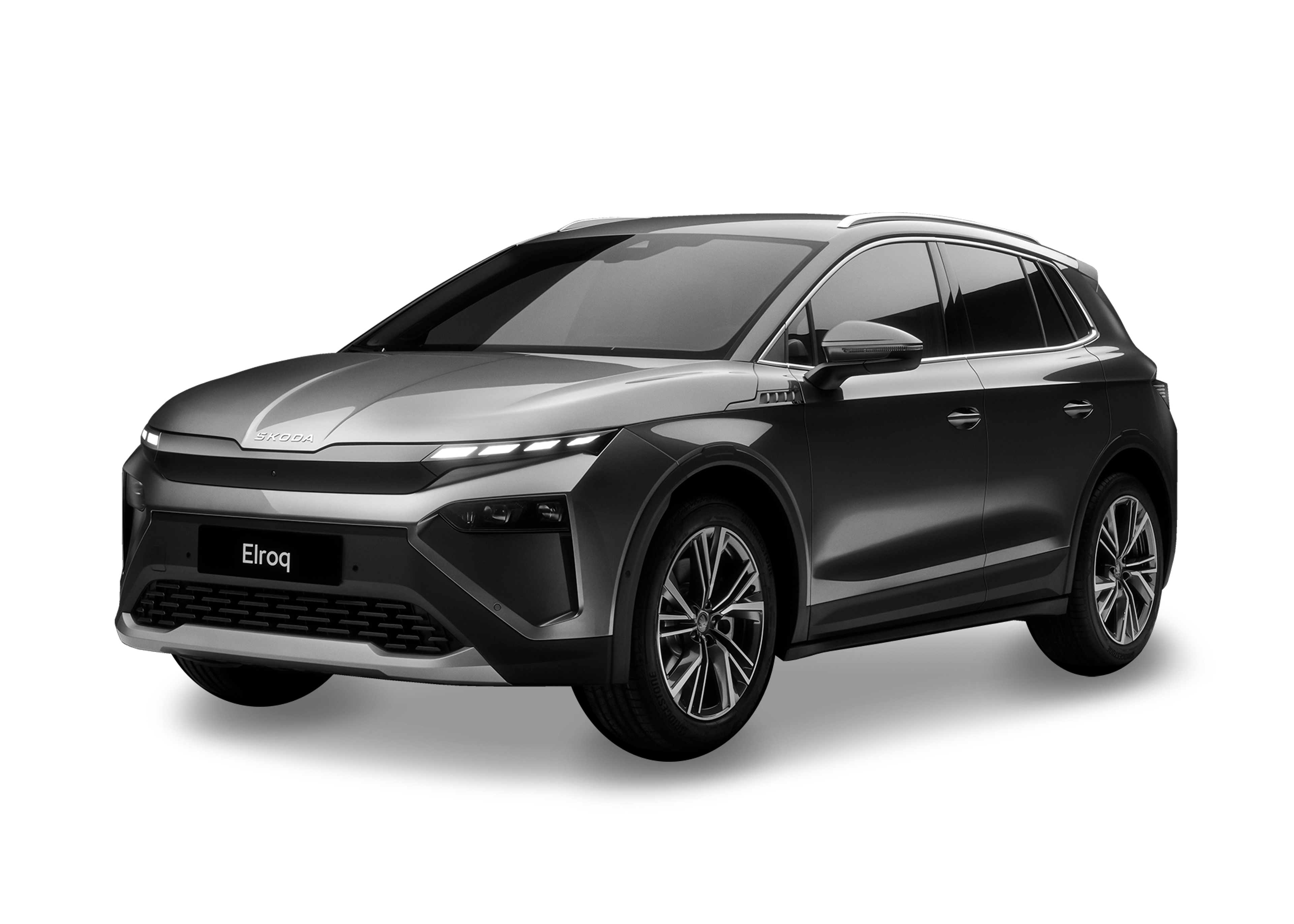 Front left view of Skoda Elroq