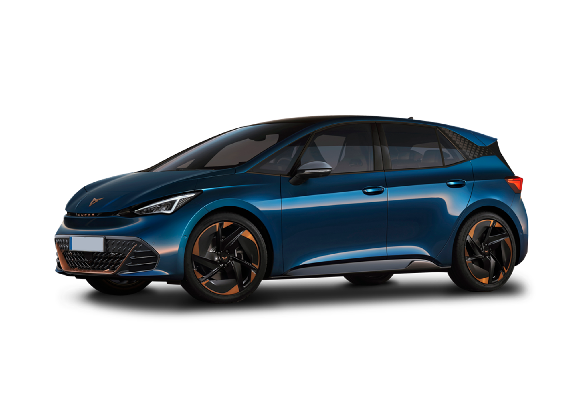 Front left view of CUPRA Born