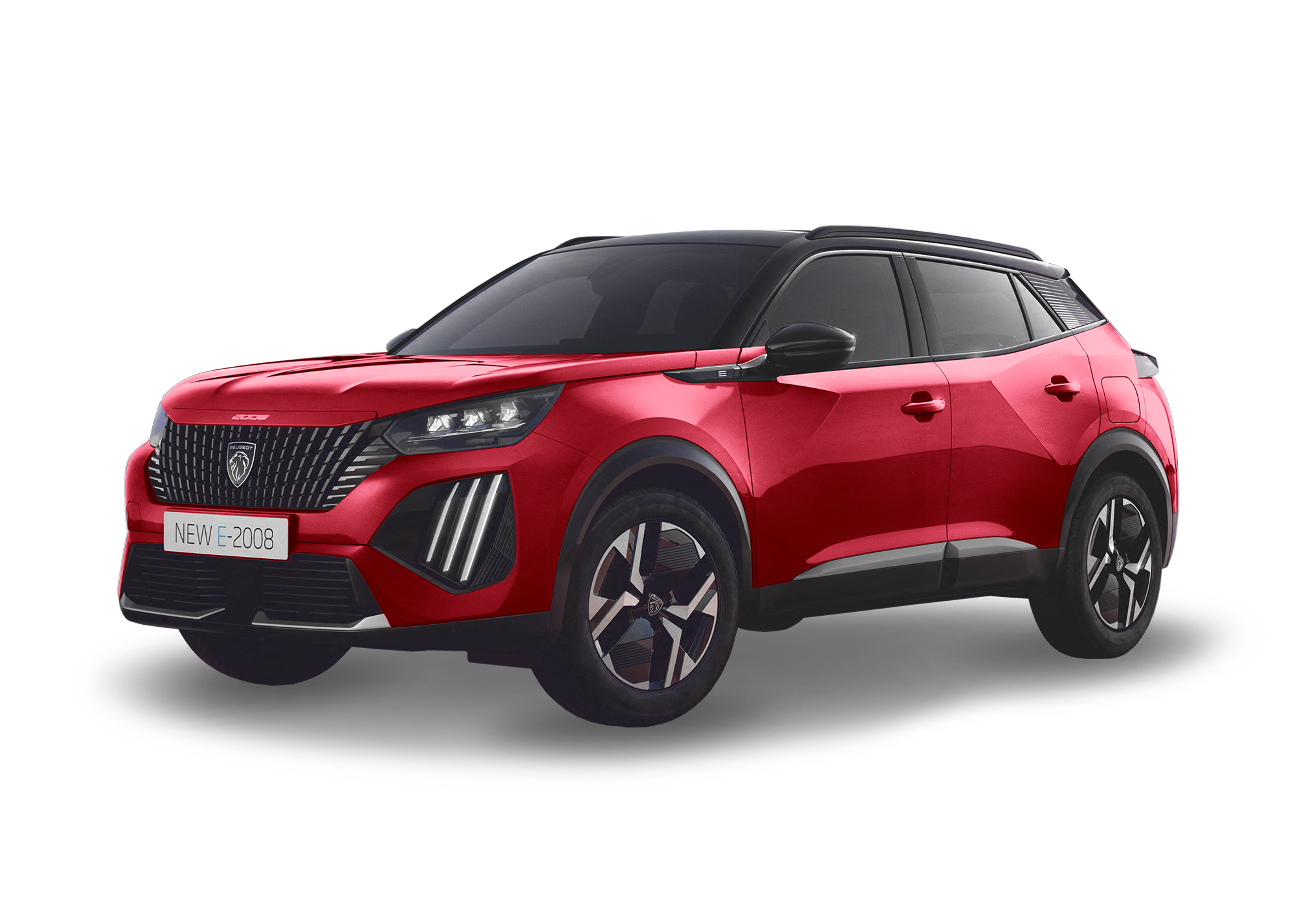 Front left view of Peugeot e-2008