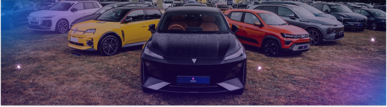 Line up of top of the range EVs