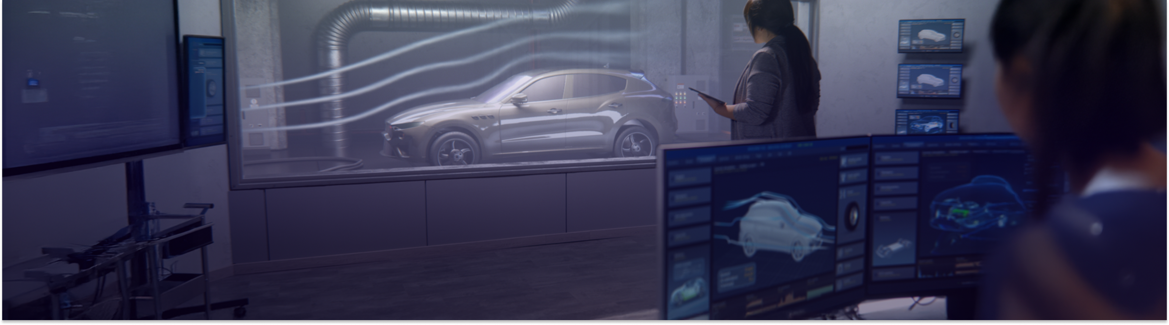An EV being put through the safety checks 