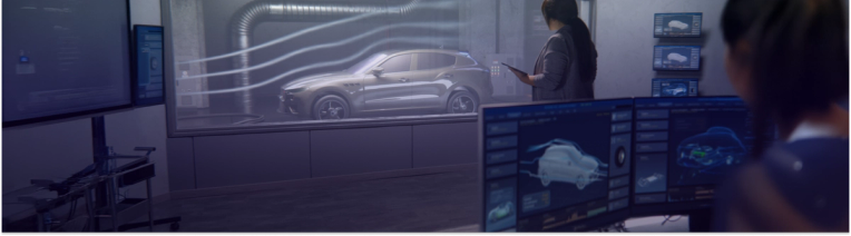 An EV being put through the safety checks 