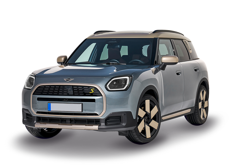 Mini Countryman situated in a front left facing angle