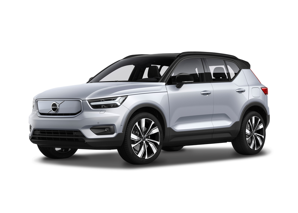 Volvo XC 40 recharge silver front left