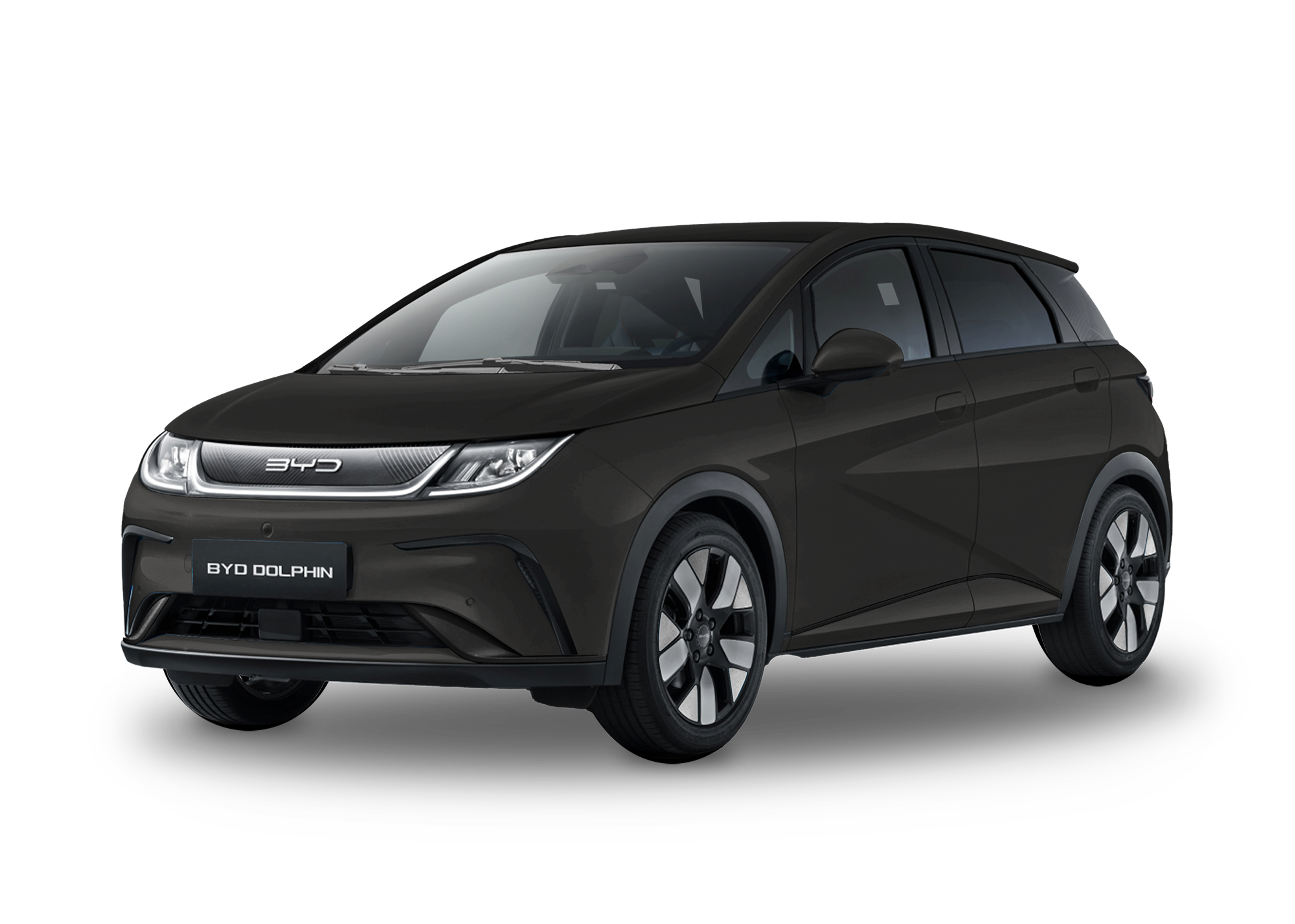 Front left view of BYD Dolphin