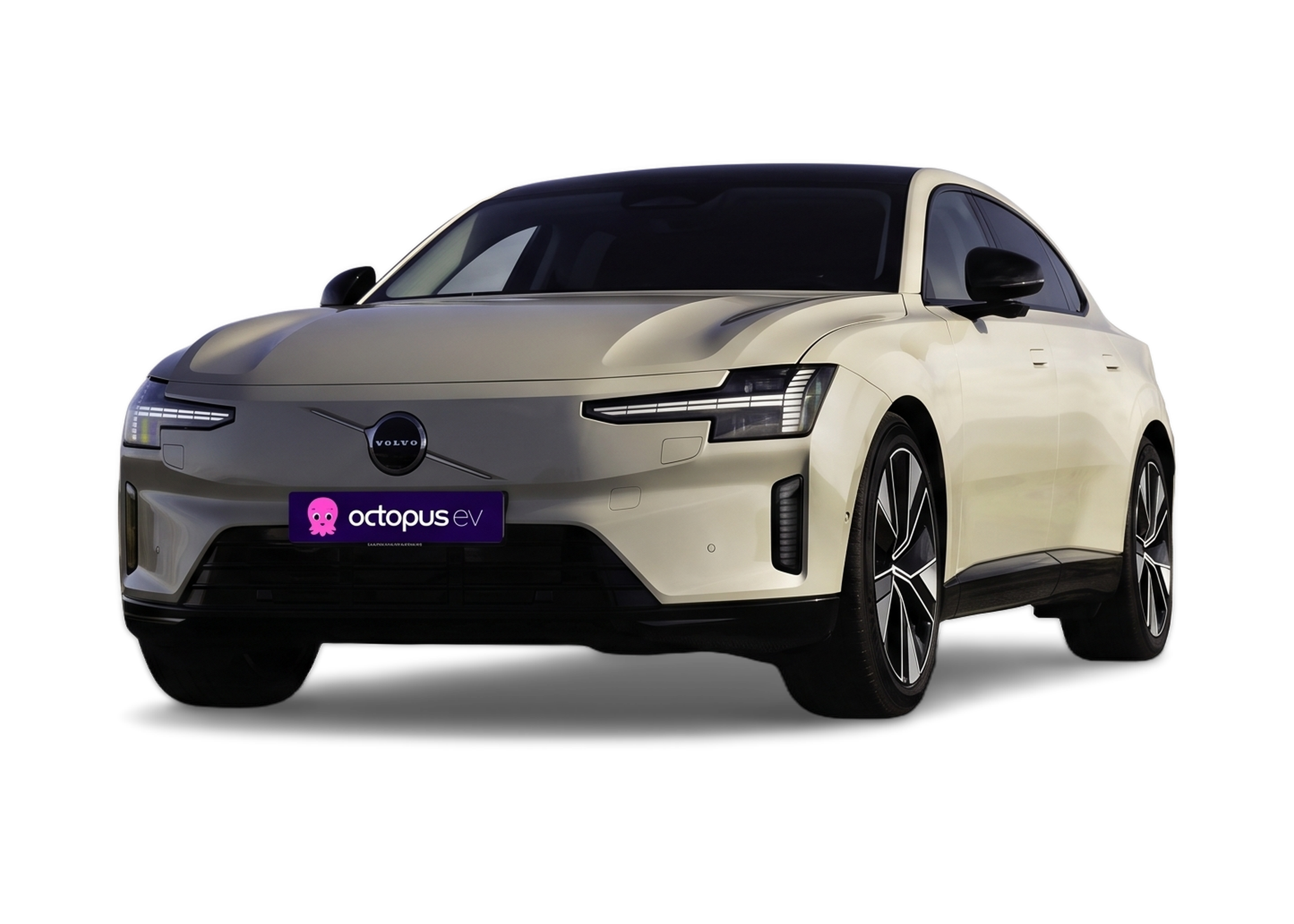 Front left view of Volvo ES90