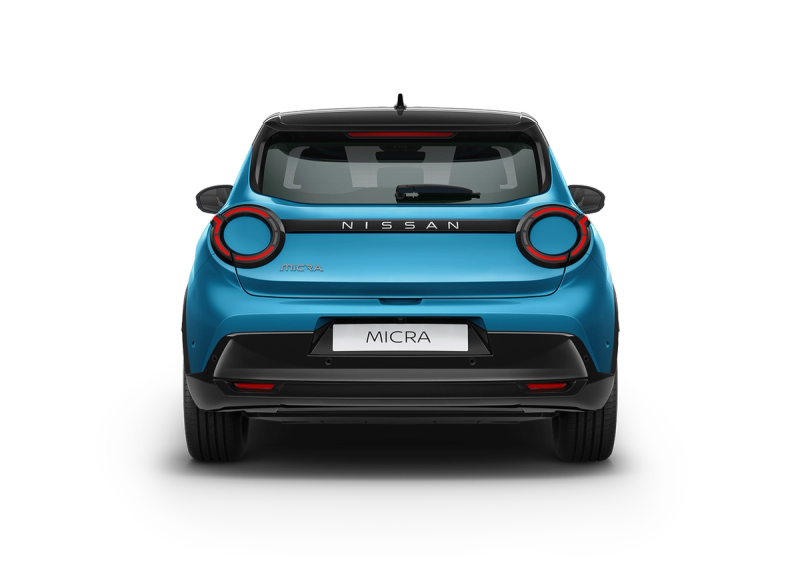Nissan MICRA in a rear angle
