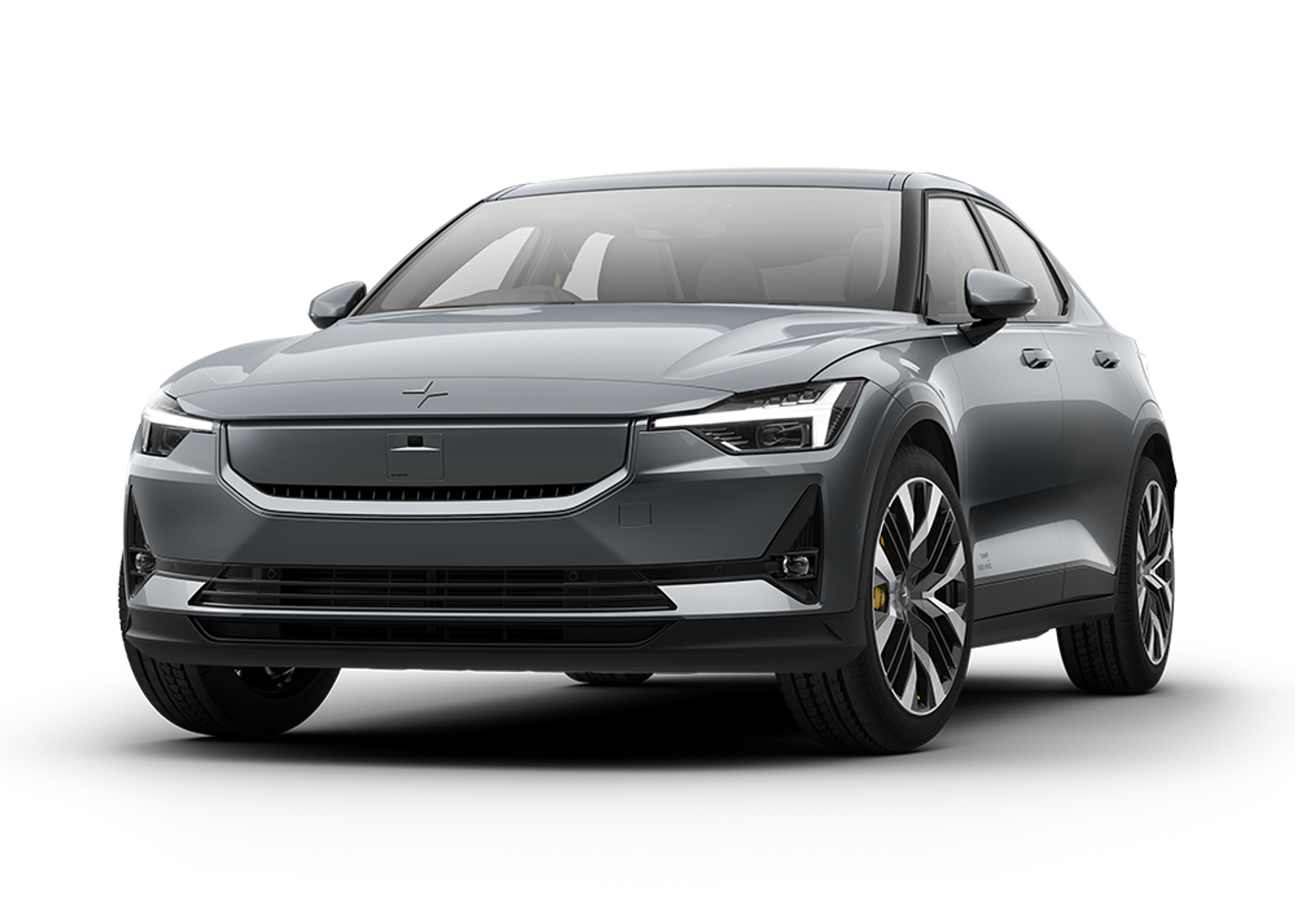 Front left view of Polestar 2