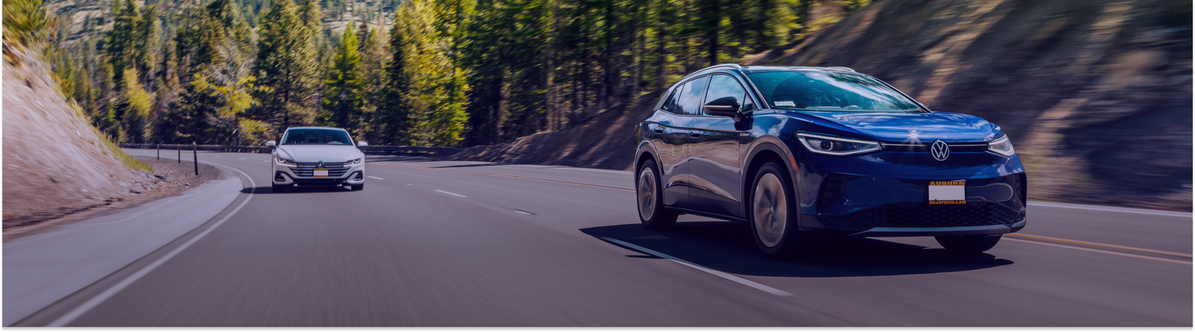 Front angle of a black Tesla