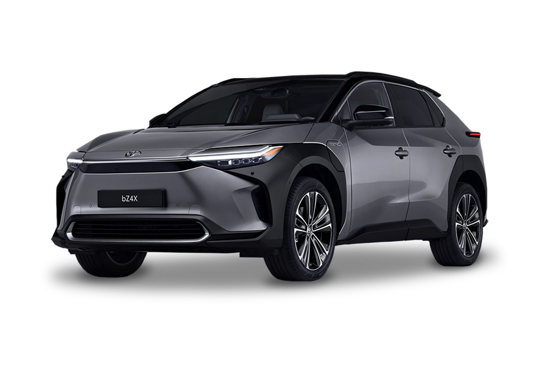 Front left view of Toyota bZ4X