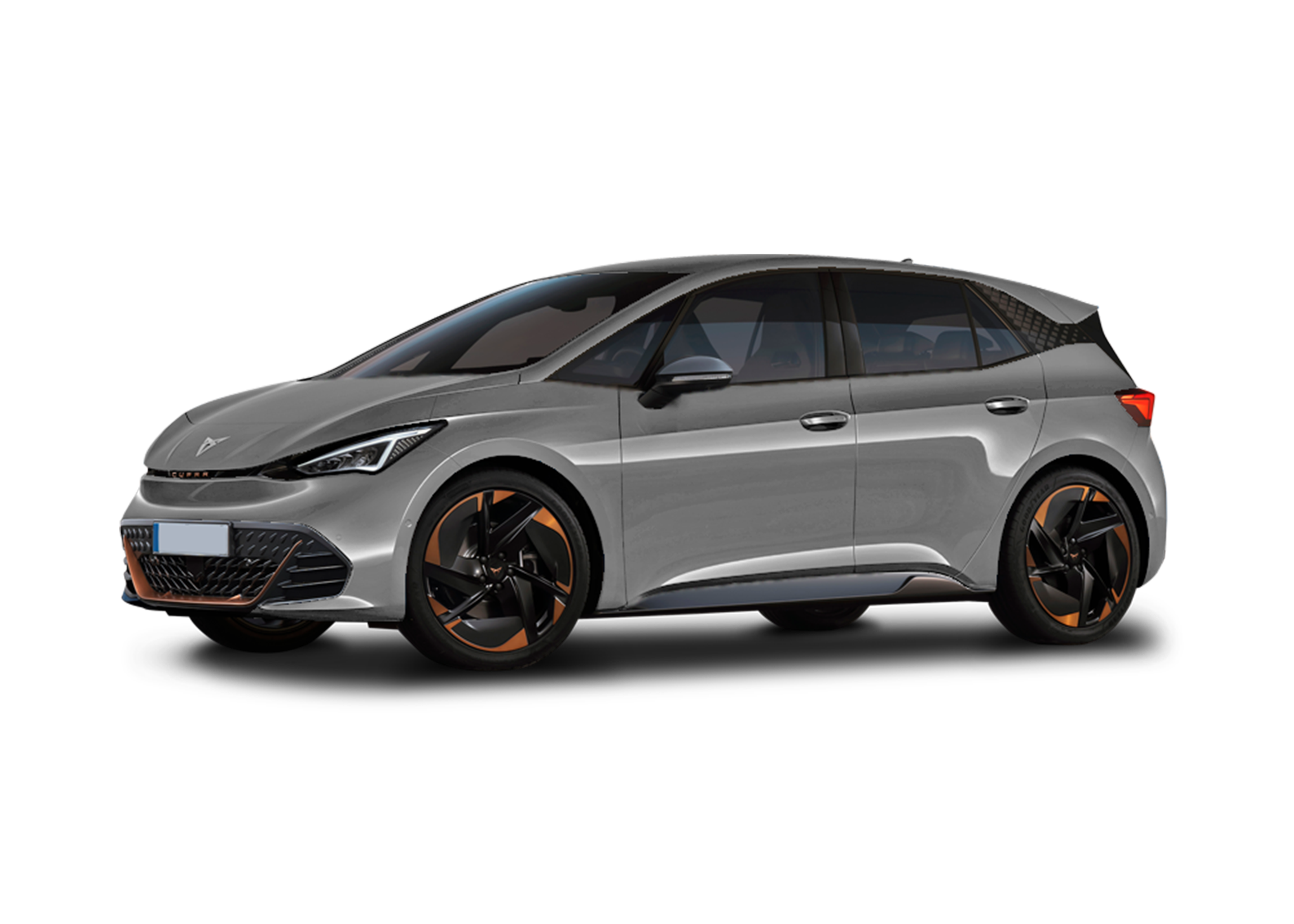 Front left view of CUPRA Born