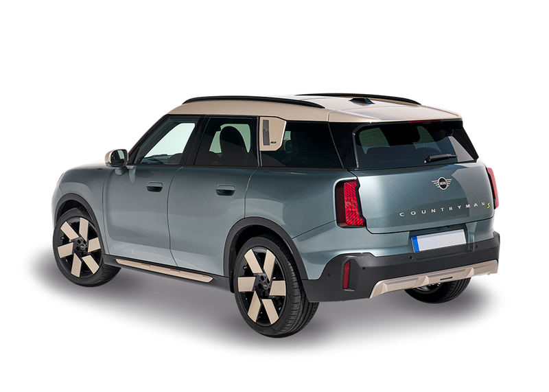 Mini countryman situated in a rear left facing angle