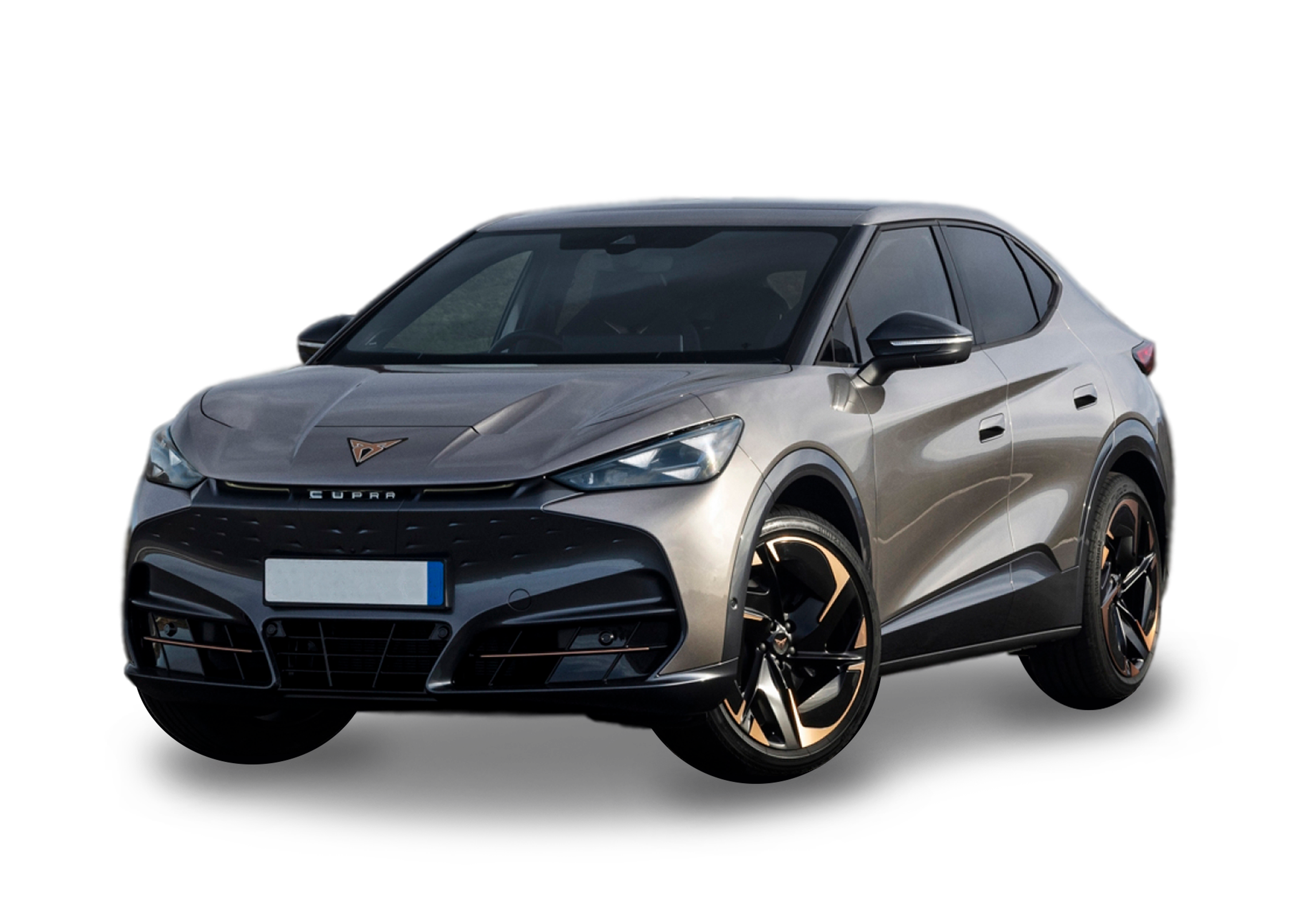 Front left view of Cupra Tavascan