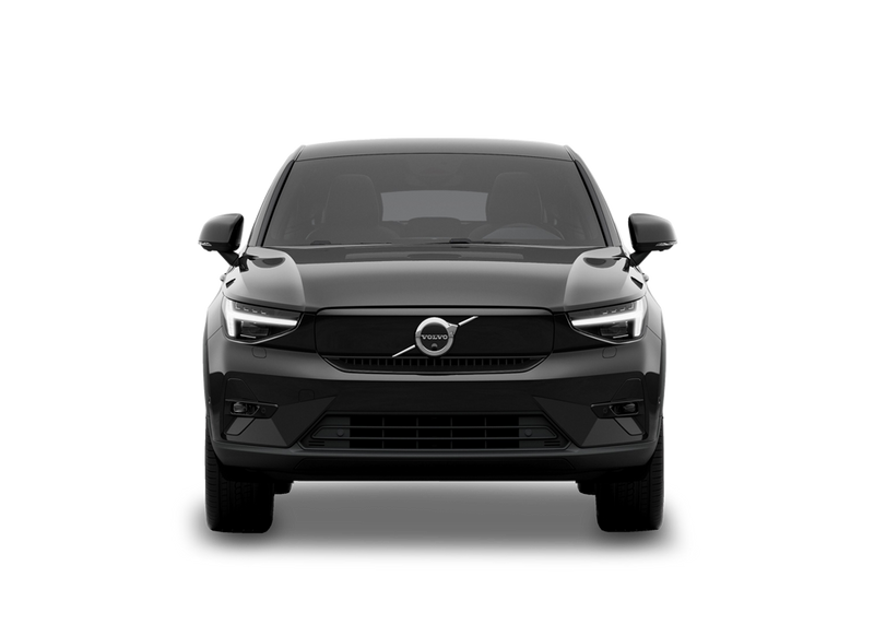 Volvo C40 Recharge in Black, Front angle view
