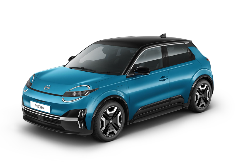 Nissan MICRA in a front left angle