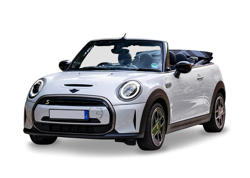 Mini Electric Convertible front left angle
