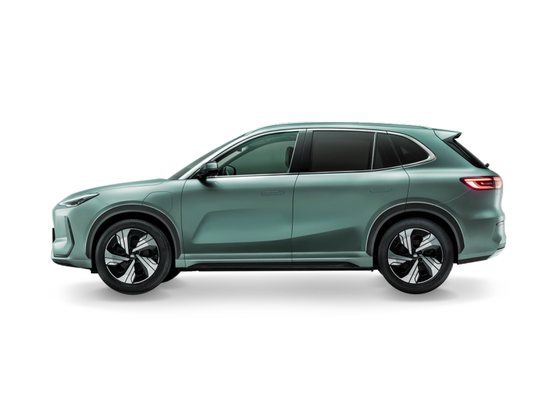 Geely EX5 in a side left angle