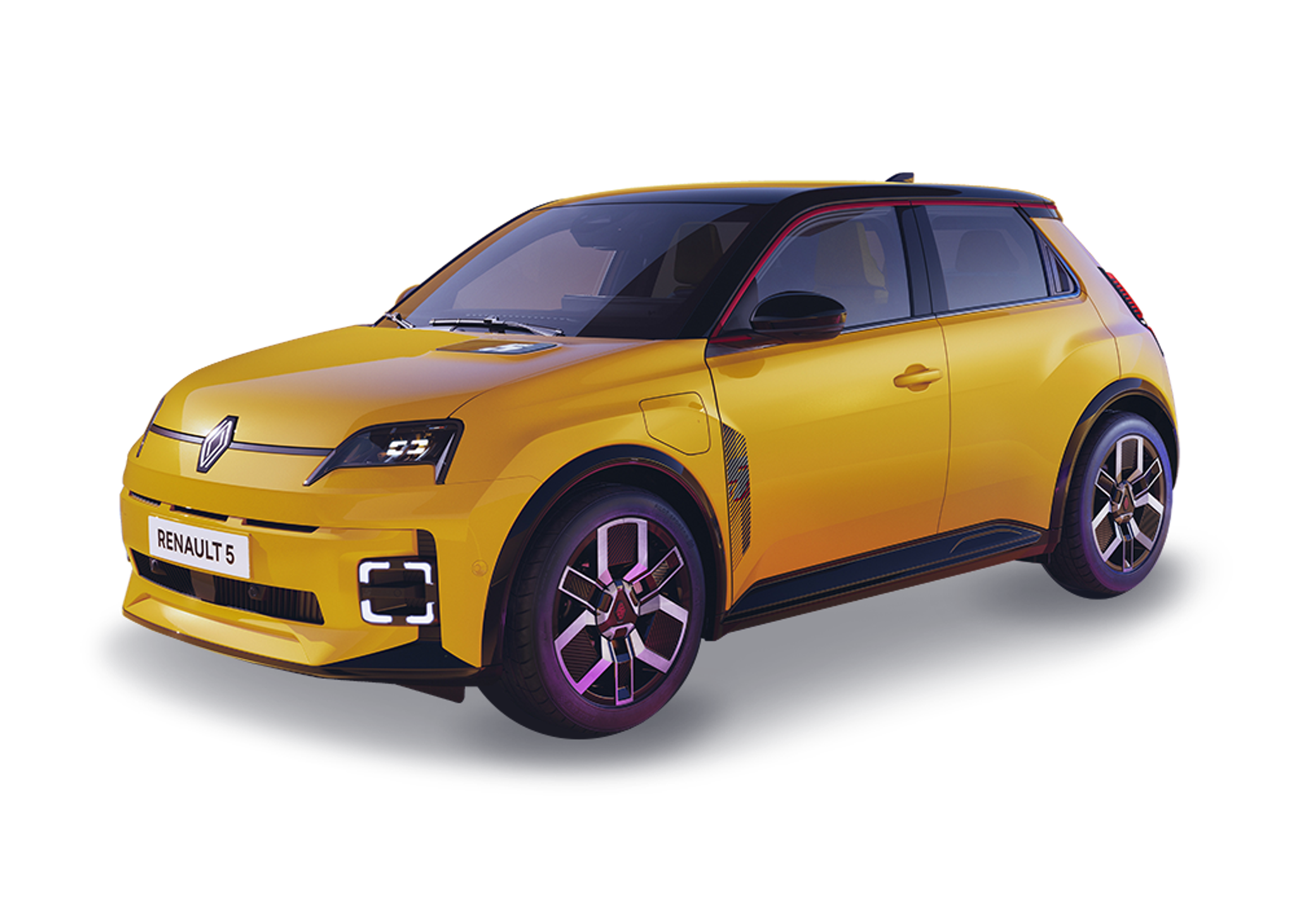 Front left view of Renault 5 E-Tech