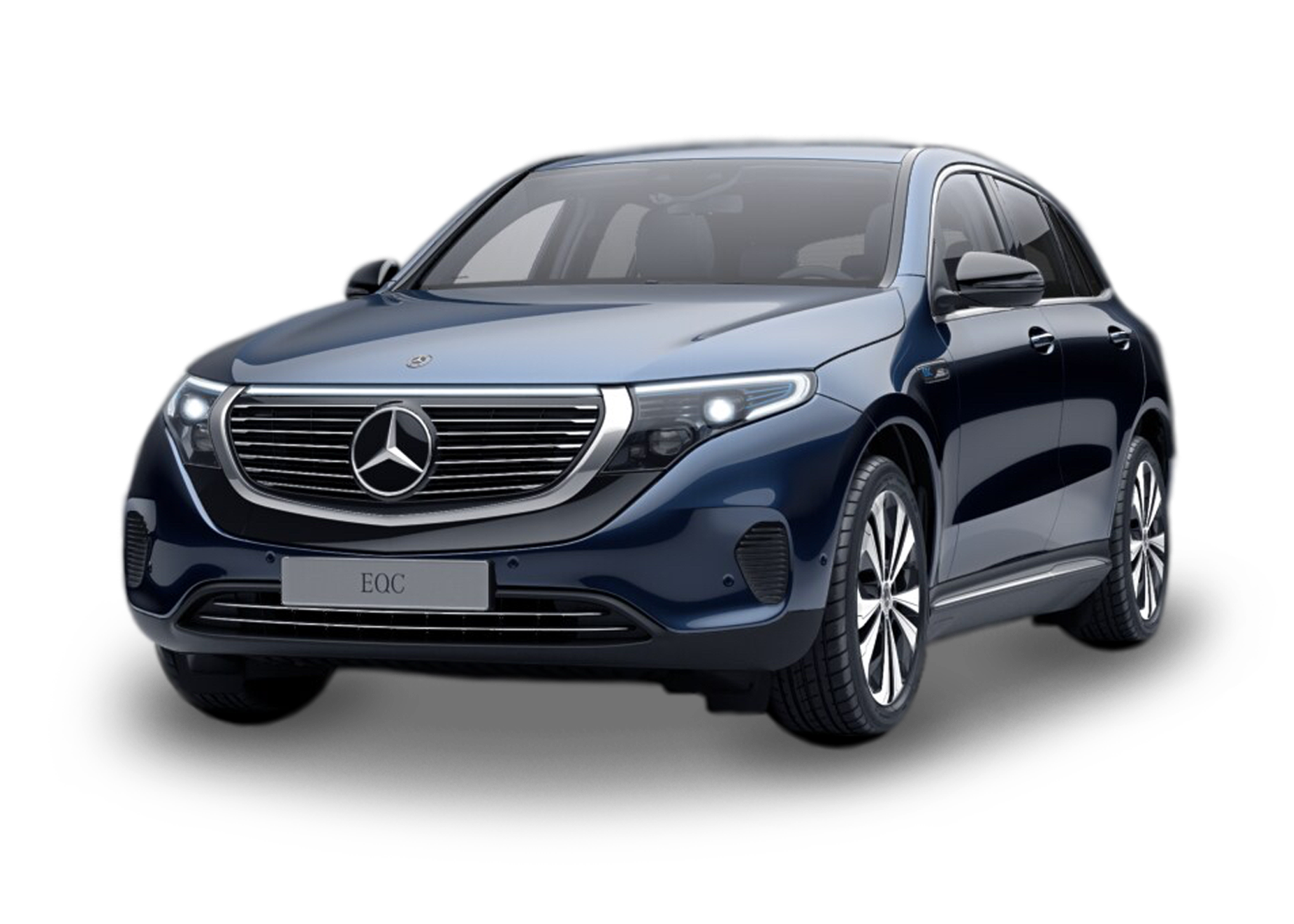 Front left view of Mercedes-Benz EQC