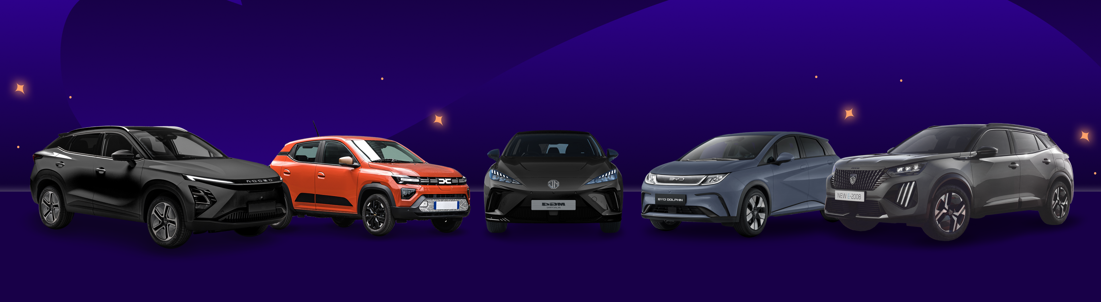 Lineup of the best affordable EVs available from Octopus EV