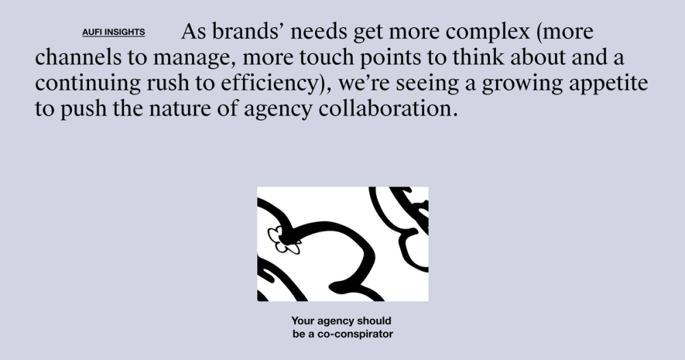 Your agency should be a co-conspirator