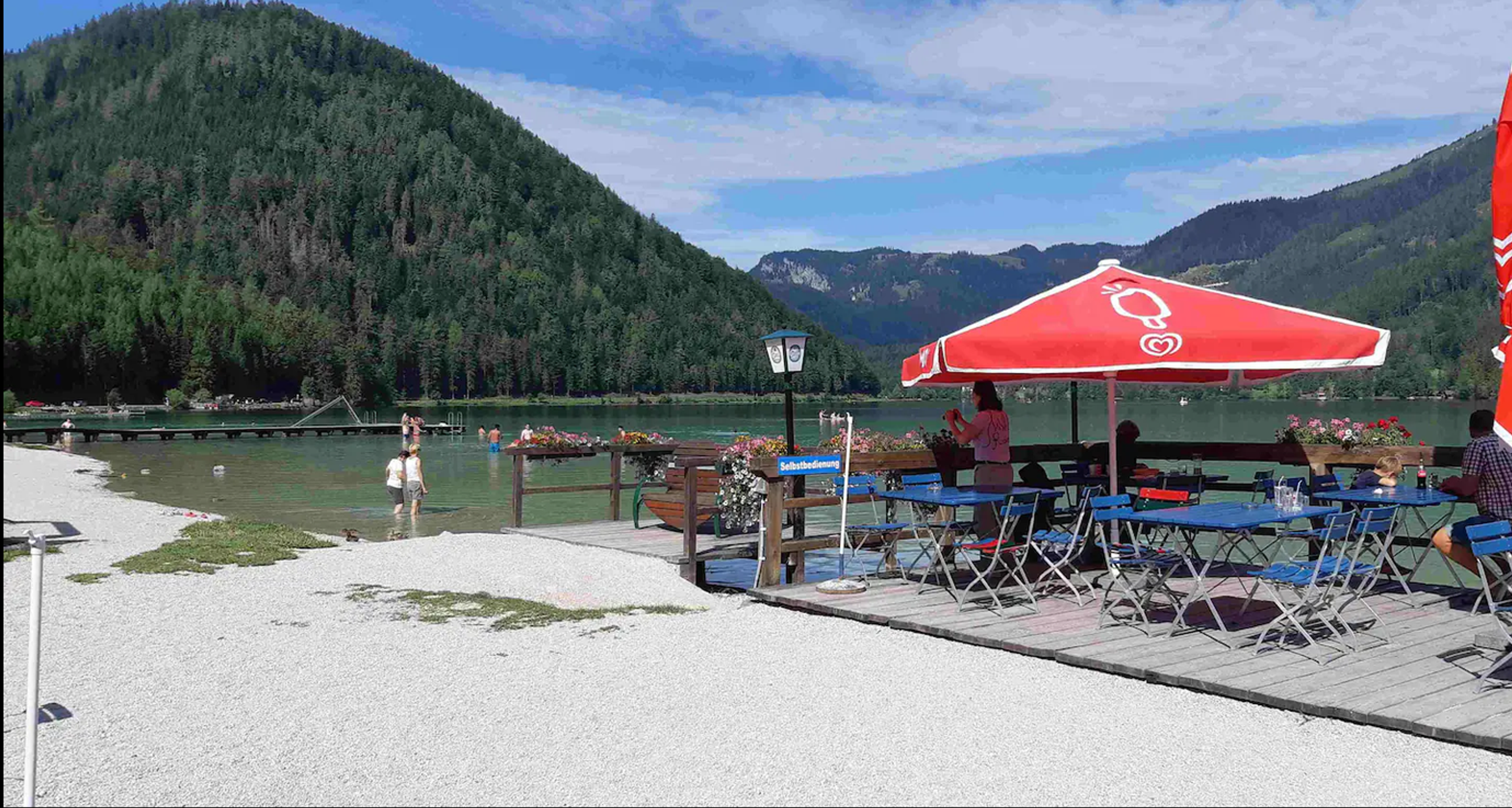 mein Lieblings-Frühstücksplatz am Erlaufsee
