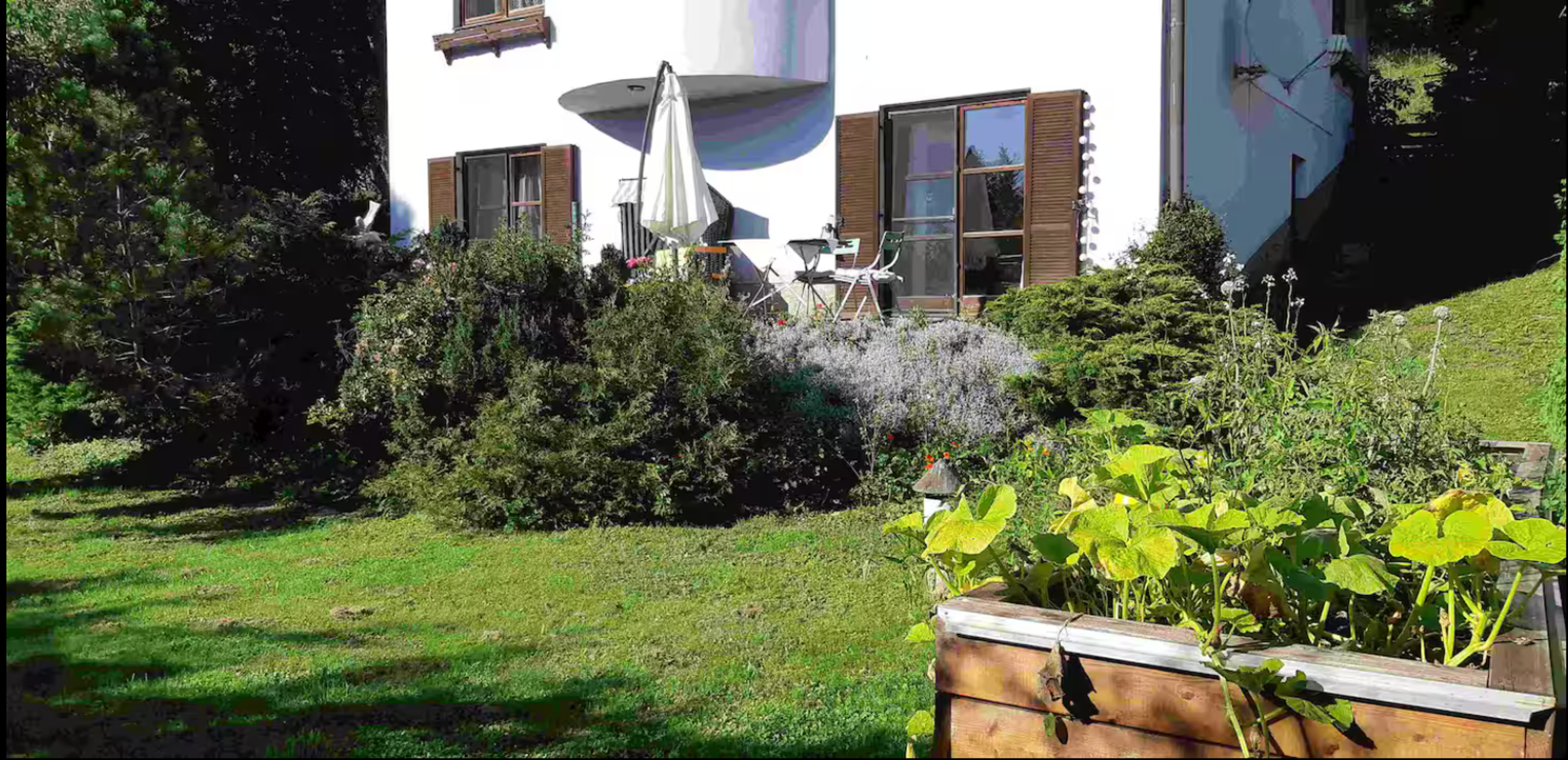 Garten vor der Terrasse