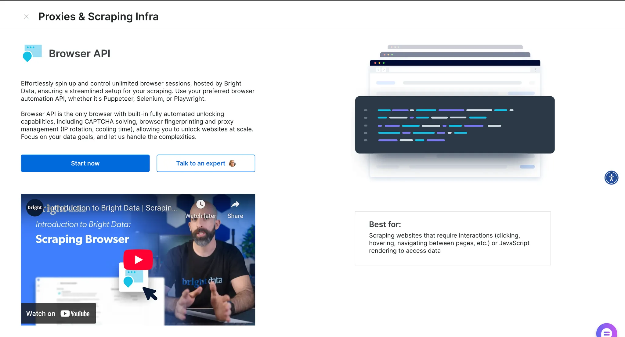 Additional information about Browser API