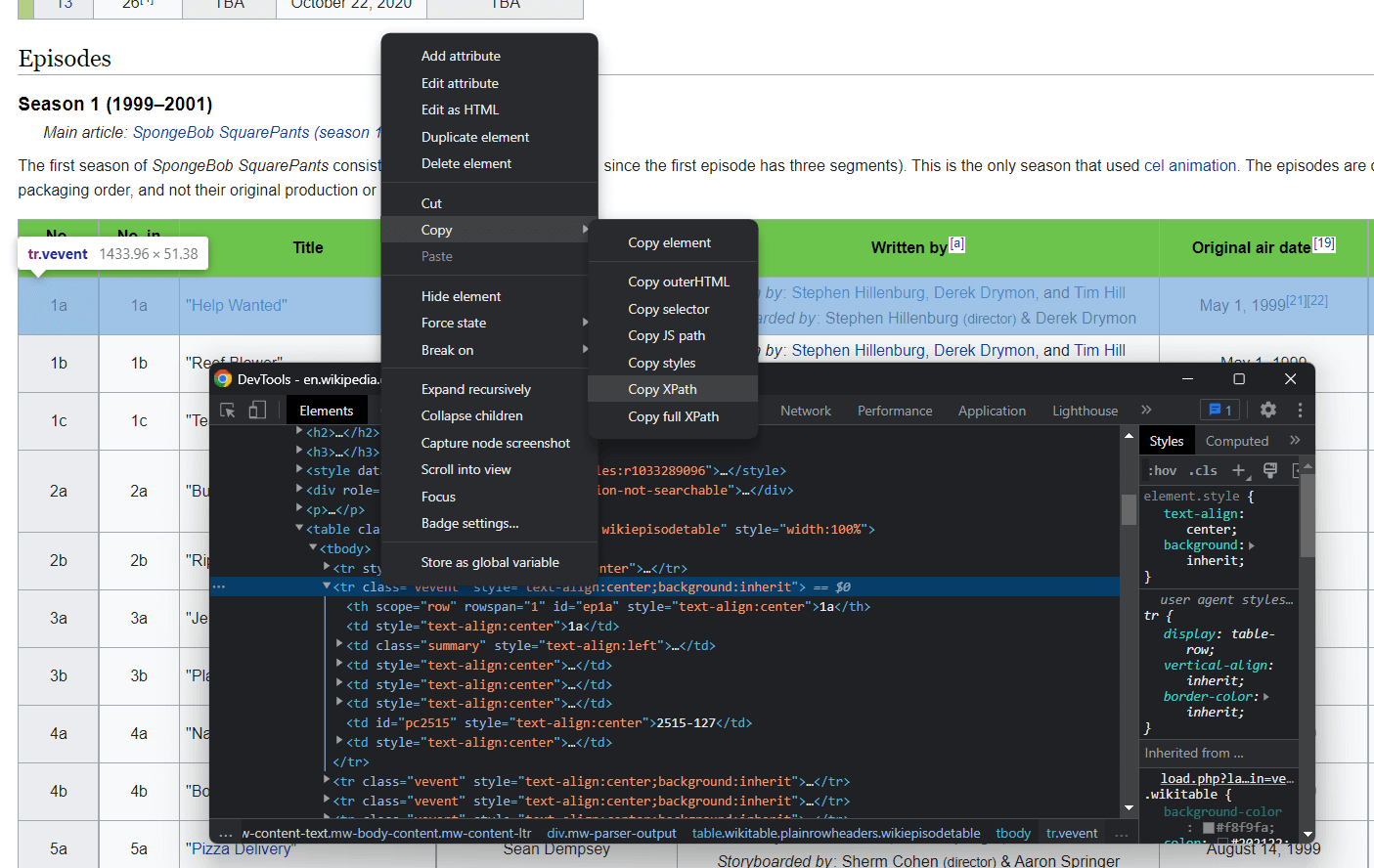 XPath selector extraction for the C# web scraper