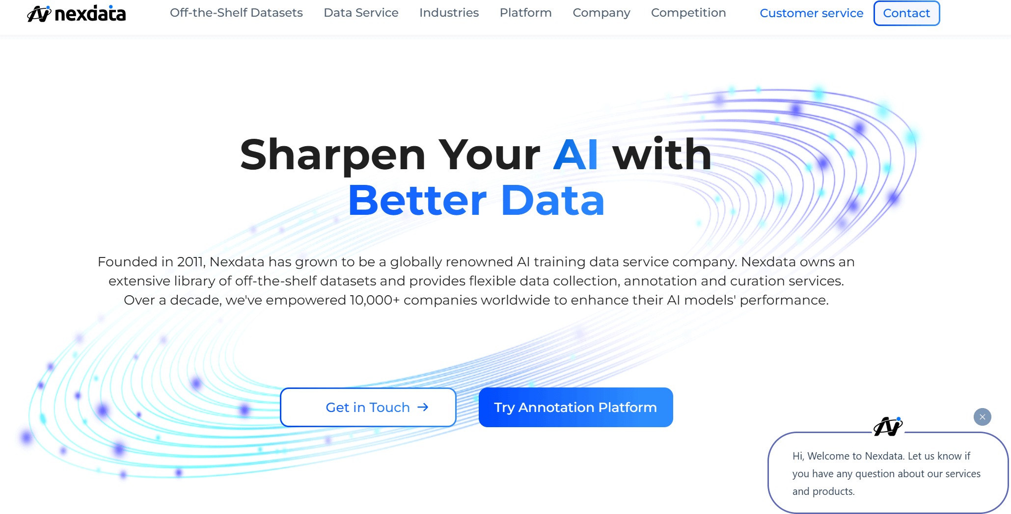 Nexdata Home Page