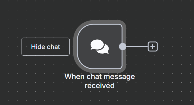 Adding the Chat Trigger Node