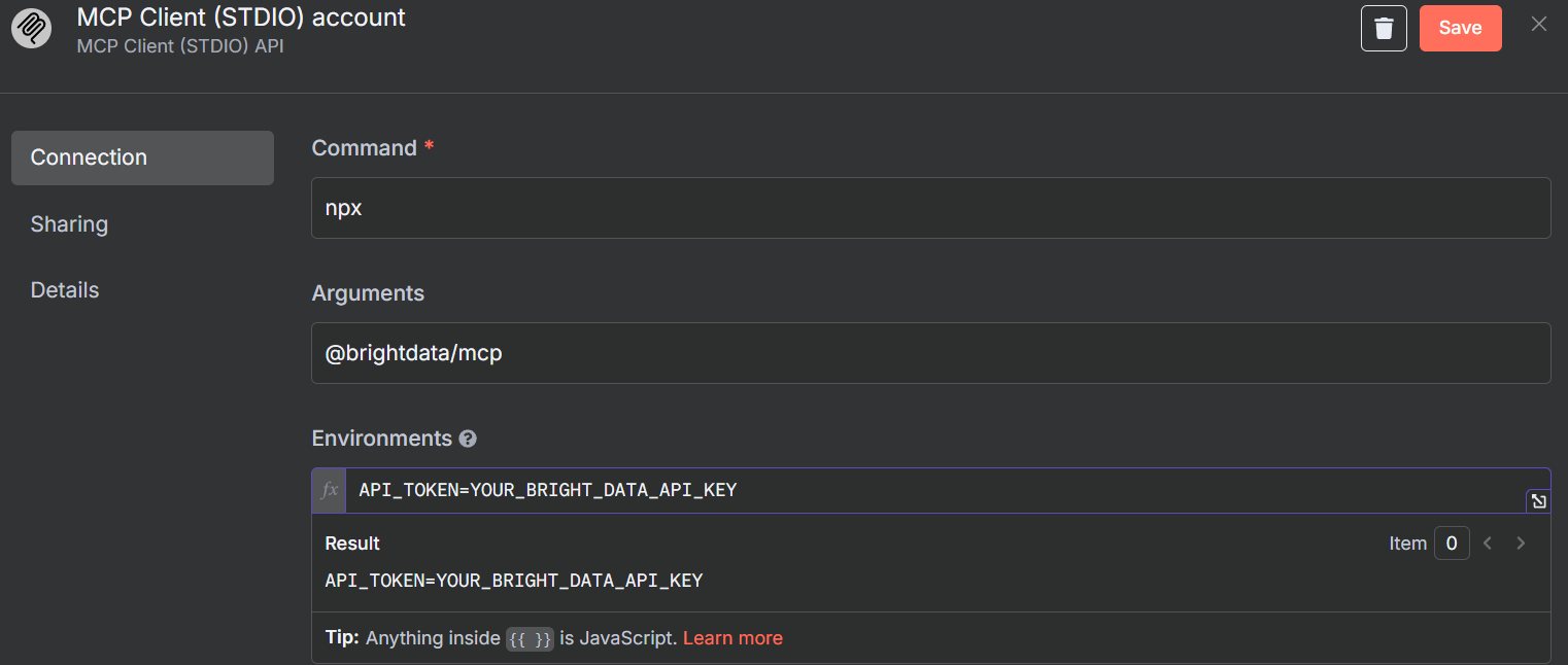 Adding The MCP Credentials