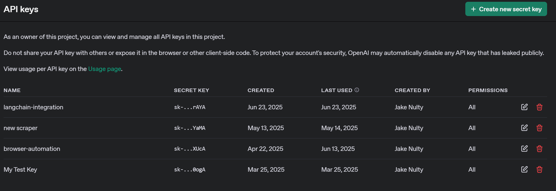 Getting a New OpenAI Key