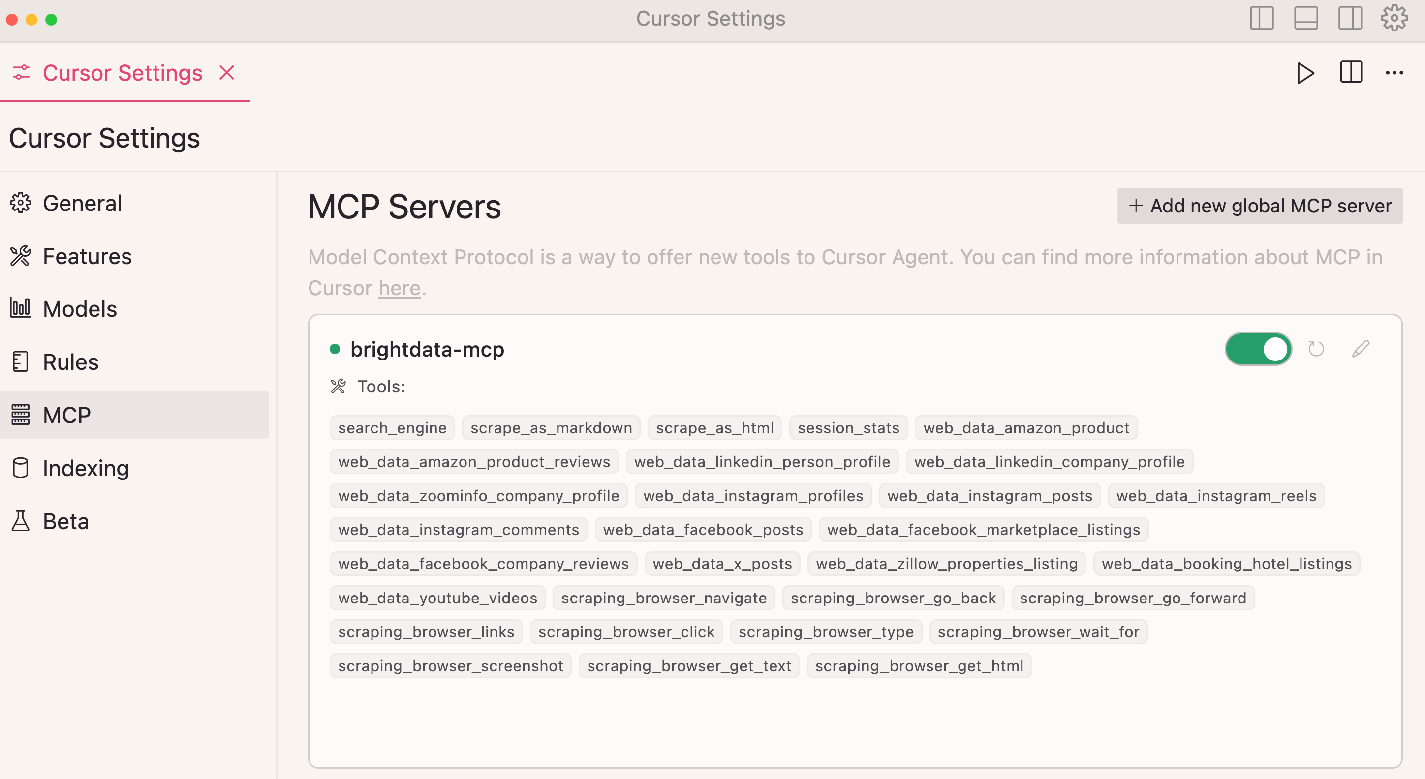 brightdata-mcp-cursor-settings