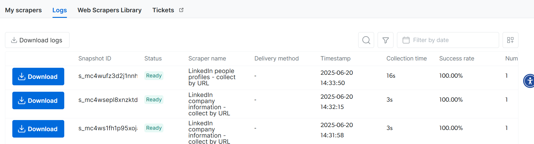 Scraper Reports Are Ready To Download