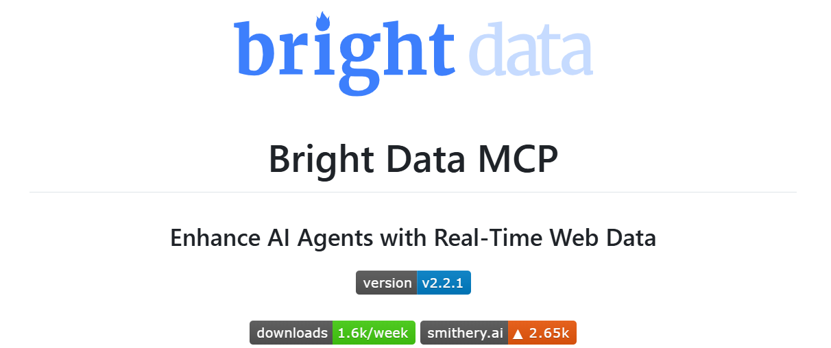 Bright Data MCP server