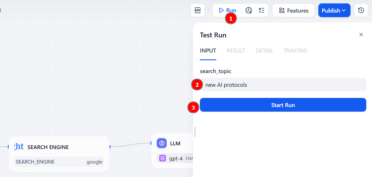 Running the AI workflow