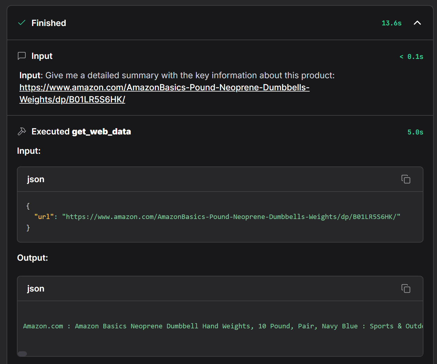 The "Accessing web_get_data" dropdown