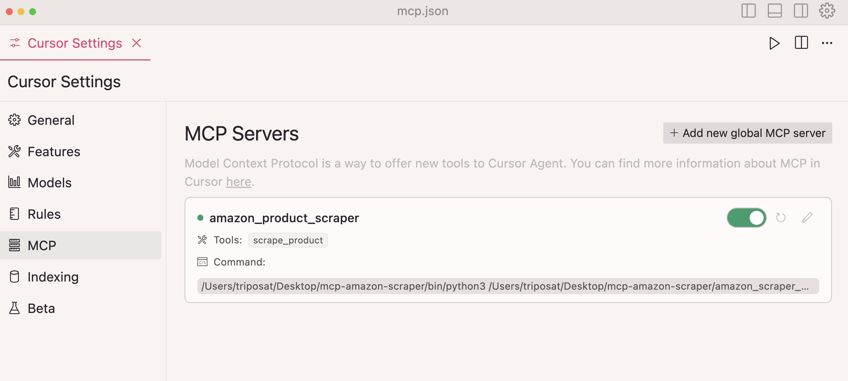 mcp-server-connected-status