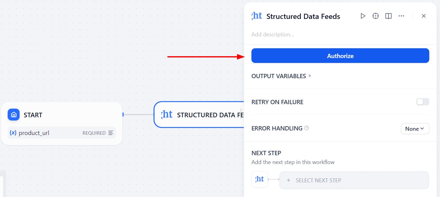 Inserting the demlon API token