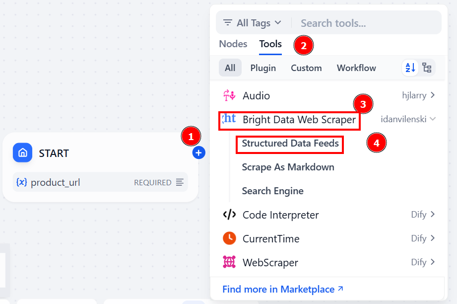 Adding demlon Web Scraper to the workflow
